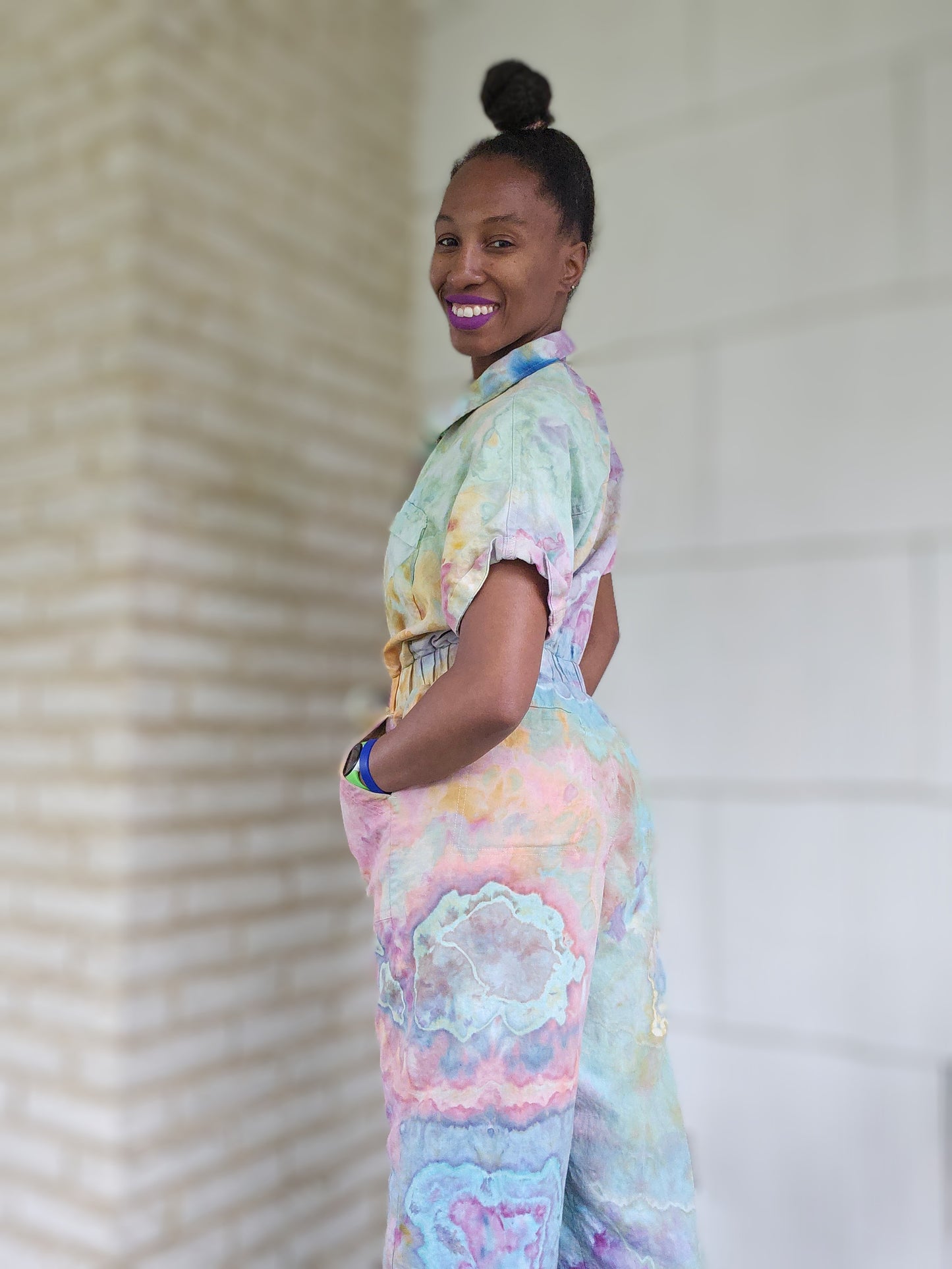 Size 8 Linen Boiler Jumpsuit