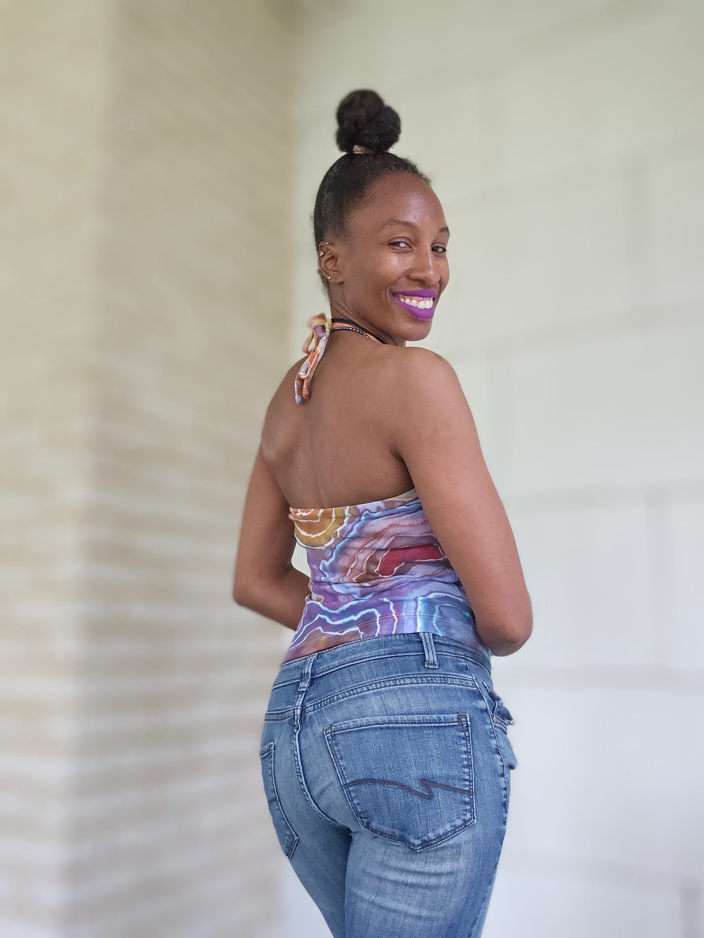Small Cotton Halter Top