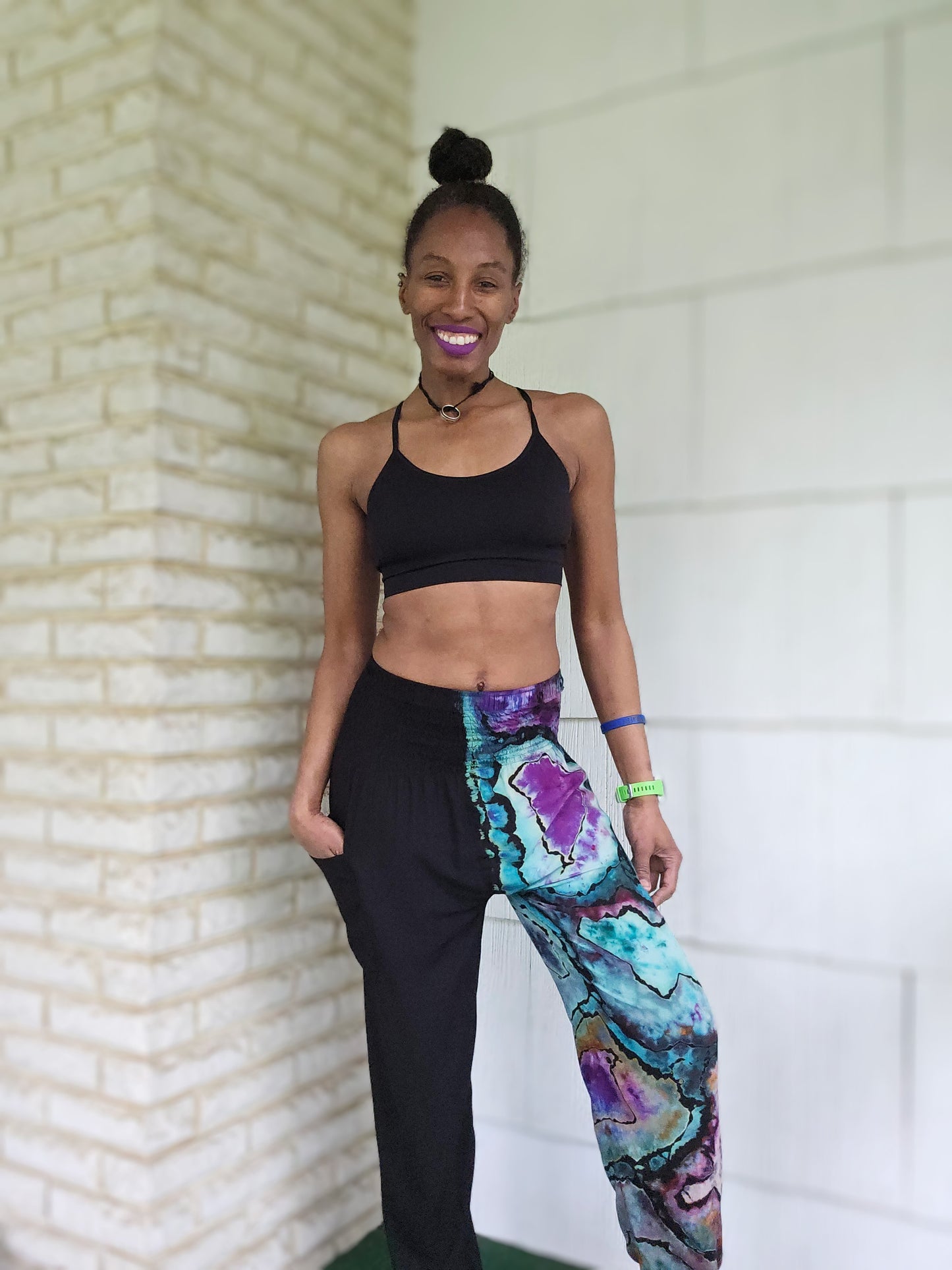 Small "Split Personality" Rayon Harem Pants