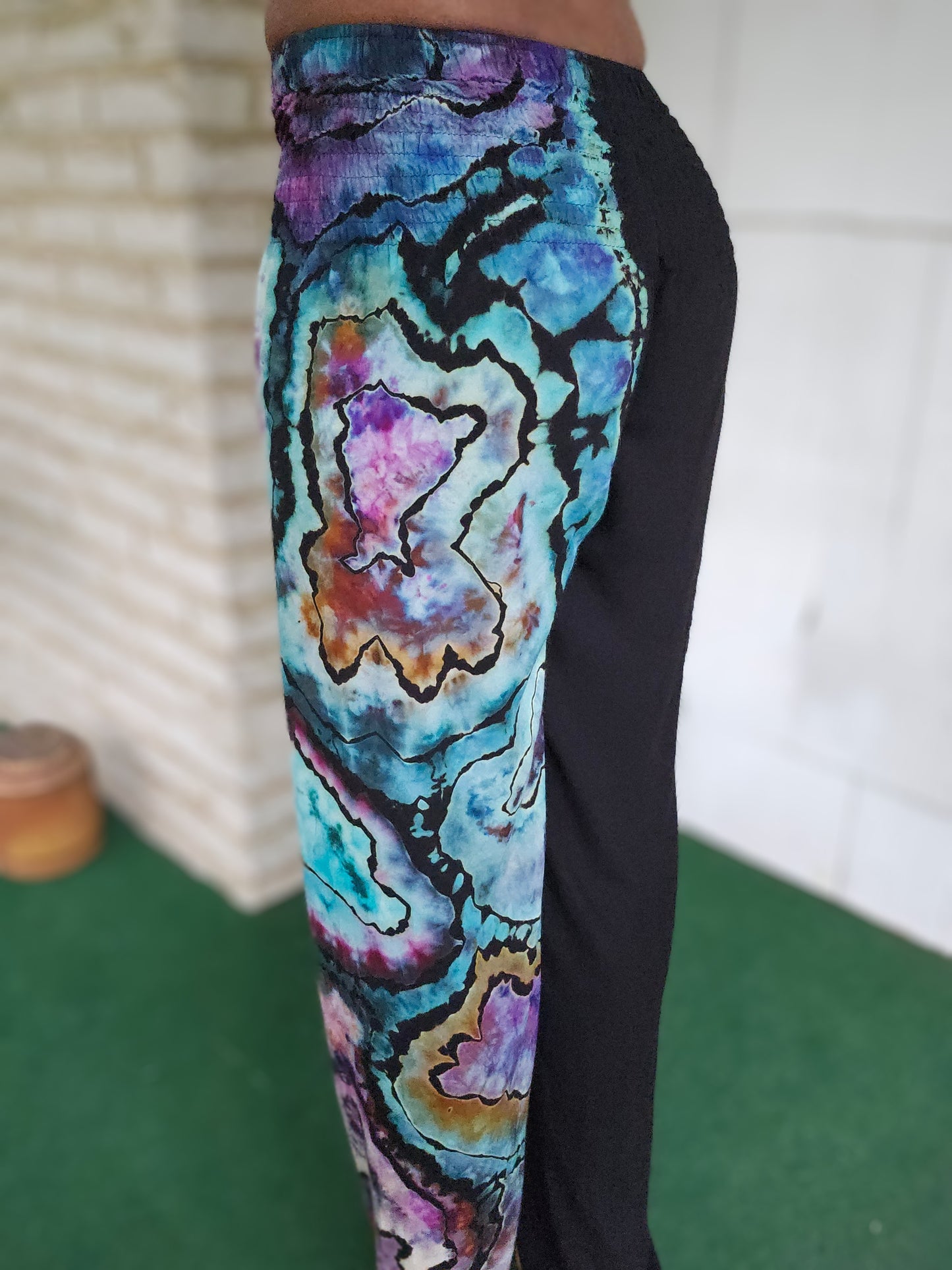 Small "Split Personality" Rayon Harem Pants