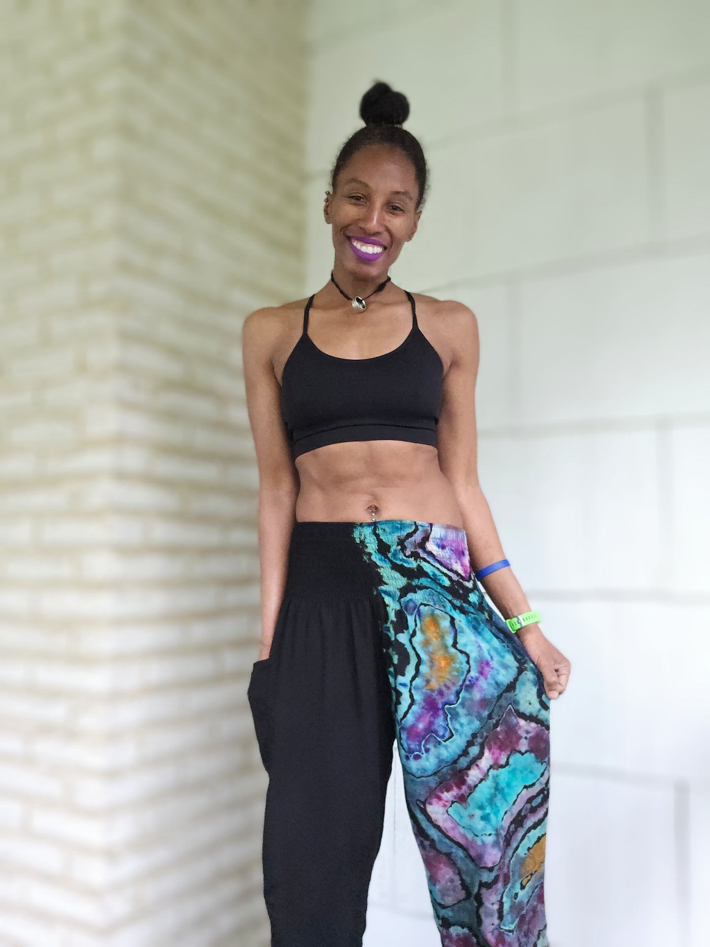 Large Rayon "Split Personality" Harem Pants