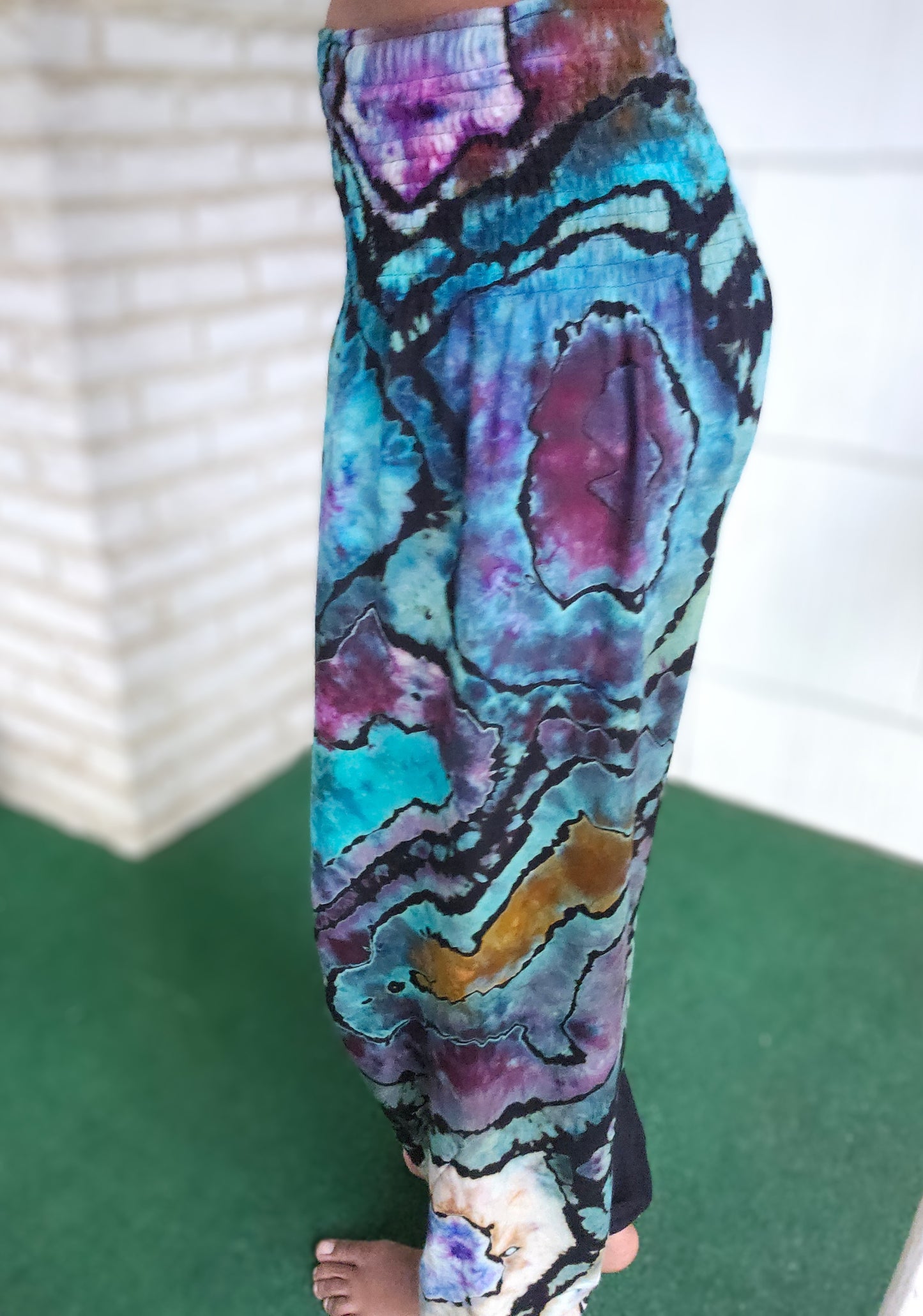 Large Rayon "Split Personality" Harem Pants