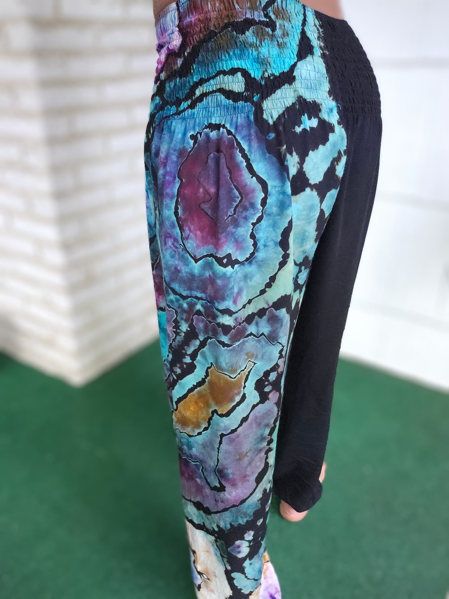 Large Rayon "Split Personality" Harem Pants