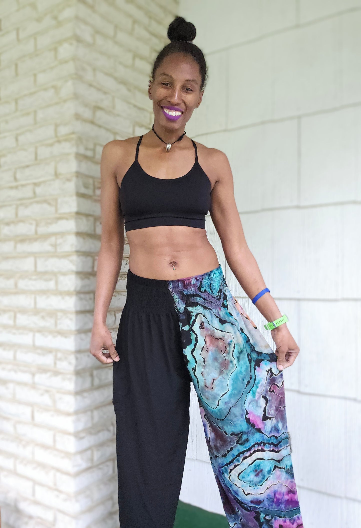 Extra Large "Split Personality" Rayon Pants