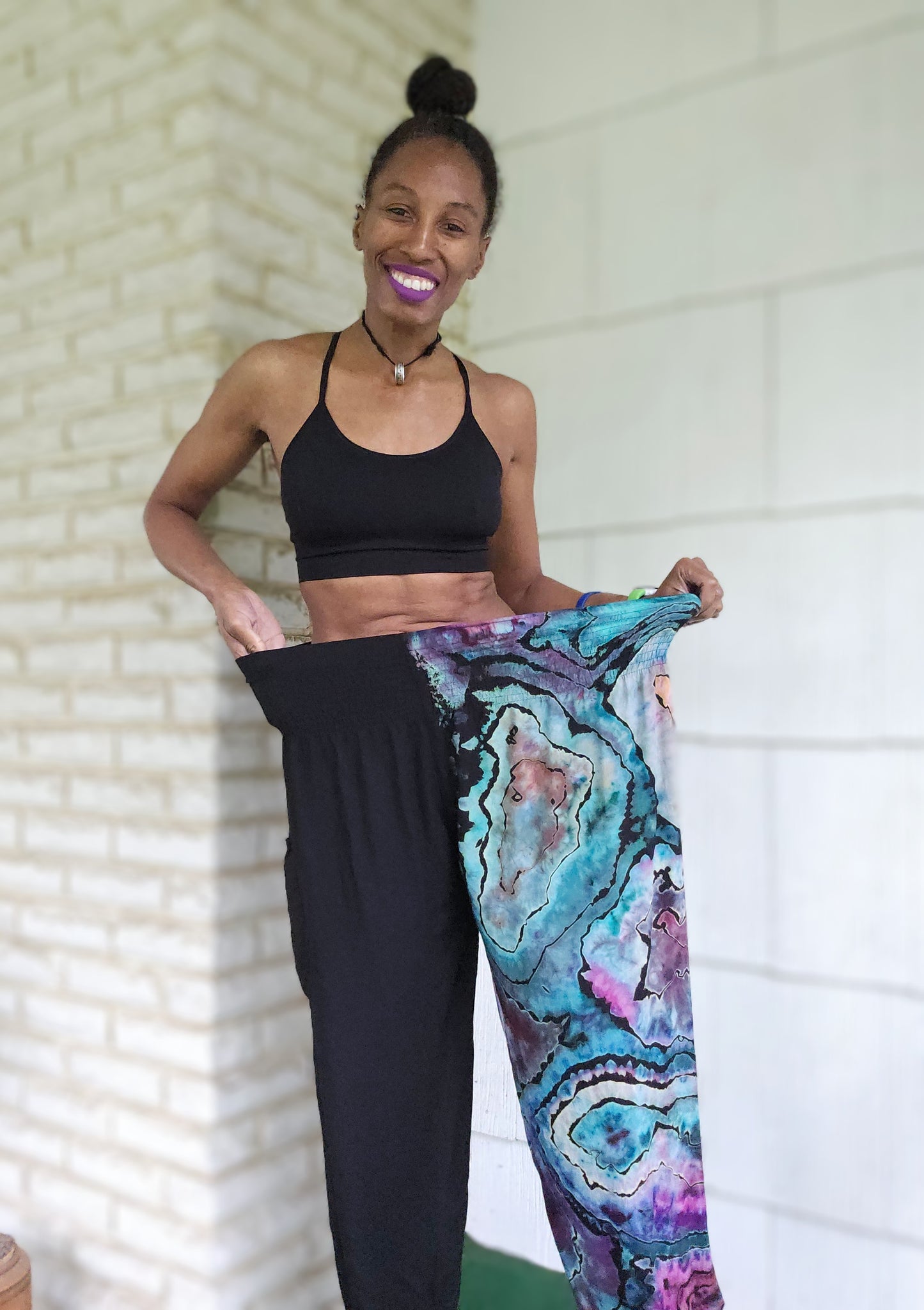 Extra Large "Split Personality" Rayon Pants