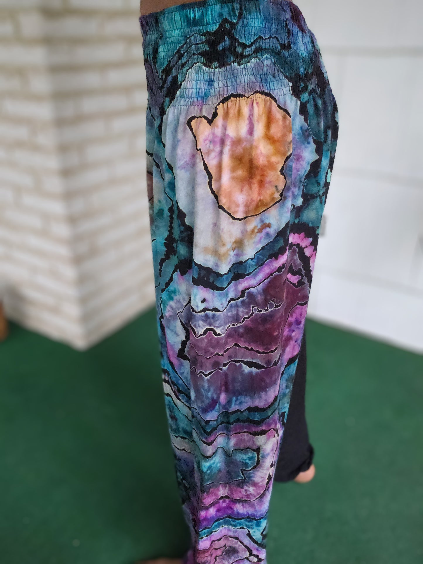 Extra Large "Split Personality" Rayon Pants