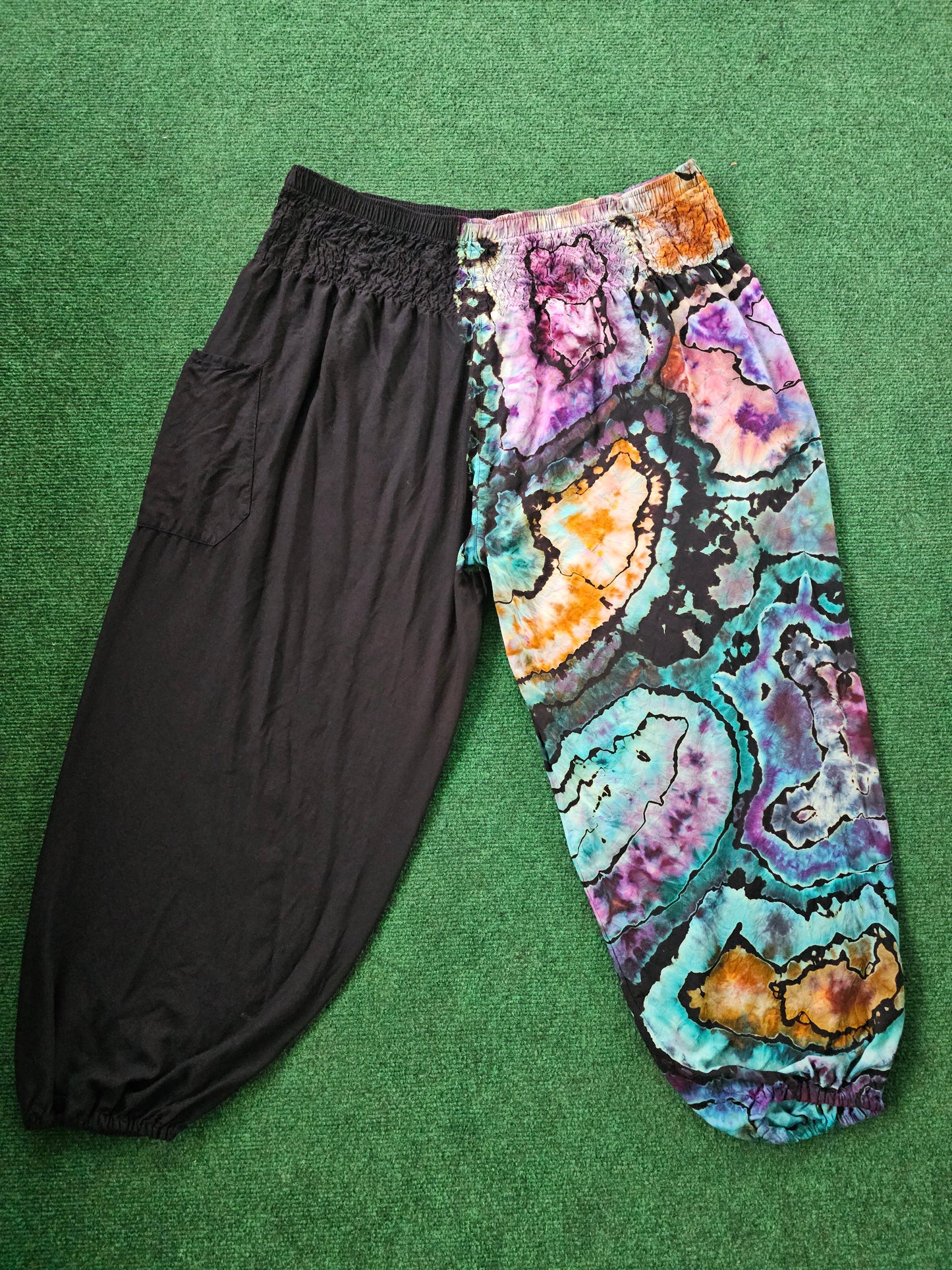 3XL "Split Personality" Rayon Harem Pants