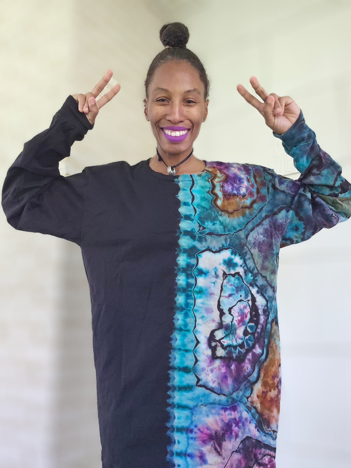 LARGE UNISEX "SPLIT PERSONALITY" LONG SLEEVE (FITS A EXTRA LARGE)