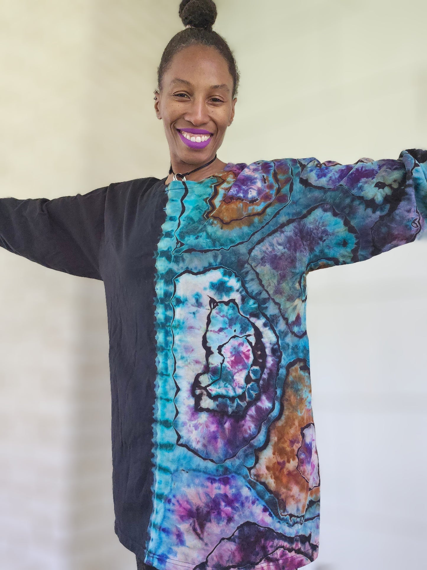LARGE UNISEX "SPLIT PERSONALITY" LONG SLEEVE (FITS A EXTRA LARGE)