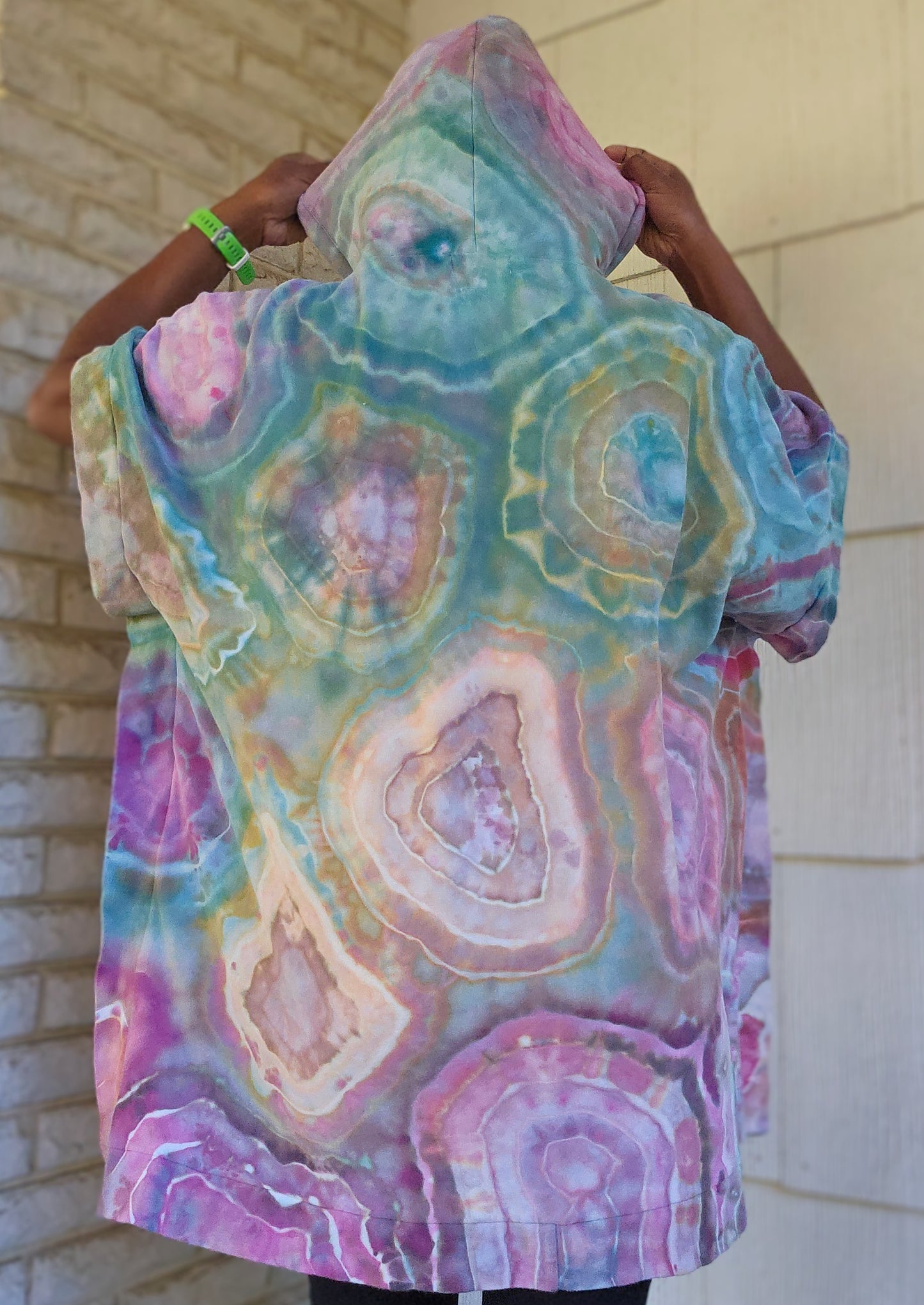 1X French Terry Hooded Poncho