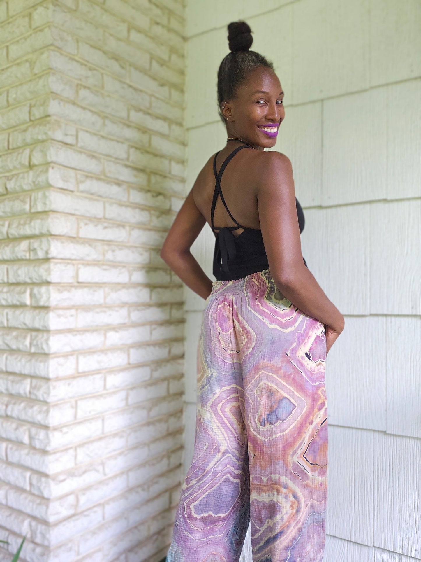 Extra Large Smocked Gauze Pants(SEE DESCRIPTION BELOW)