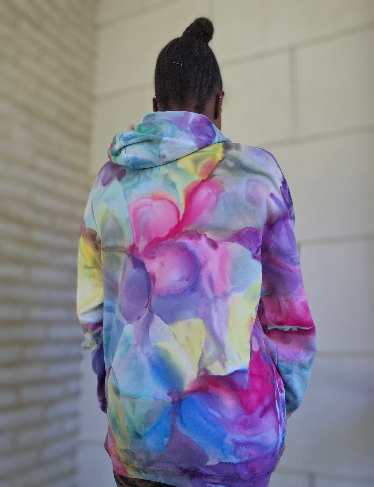 Large Unisex Zipper Hoodie (SEE DESCRIPTION BELOW FOR MEASUREMENTS)