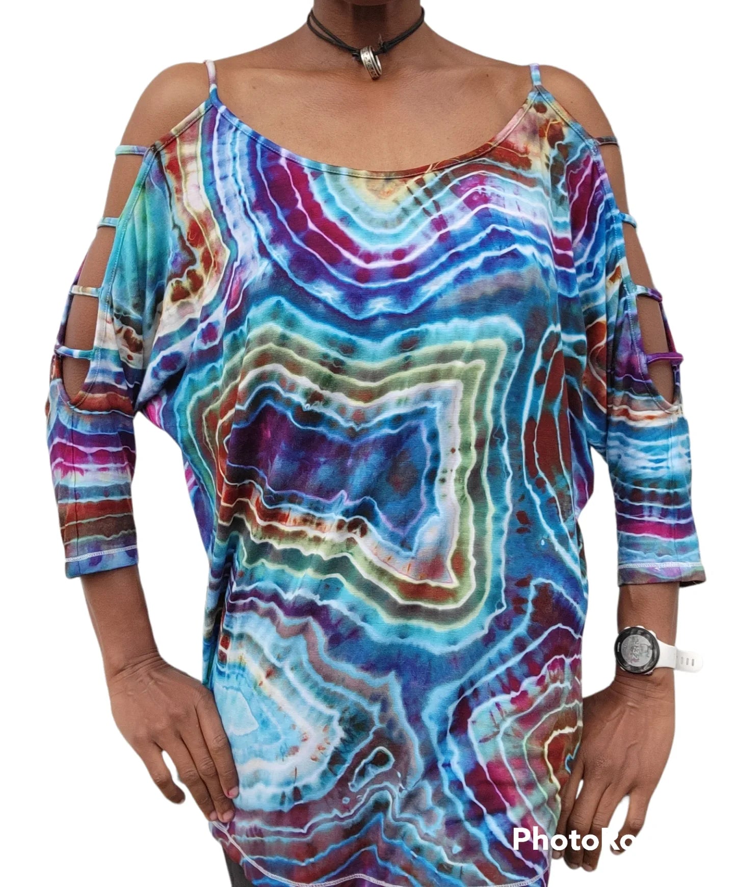 Extra Large Rayon 3/4 Sleeve Top