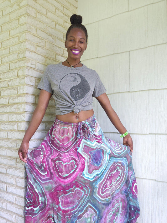 Large Cotton Gauze Maxi Skirt