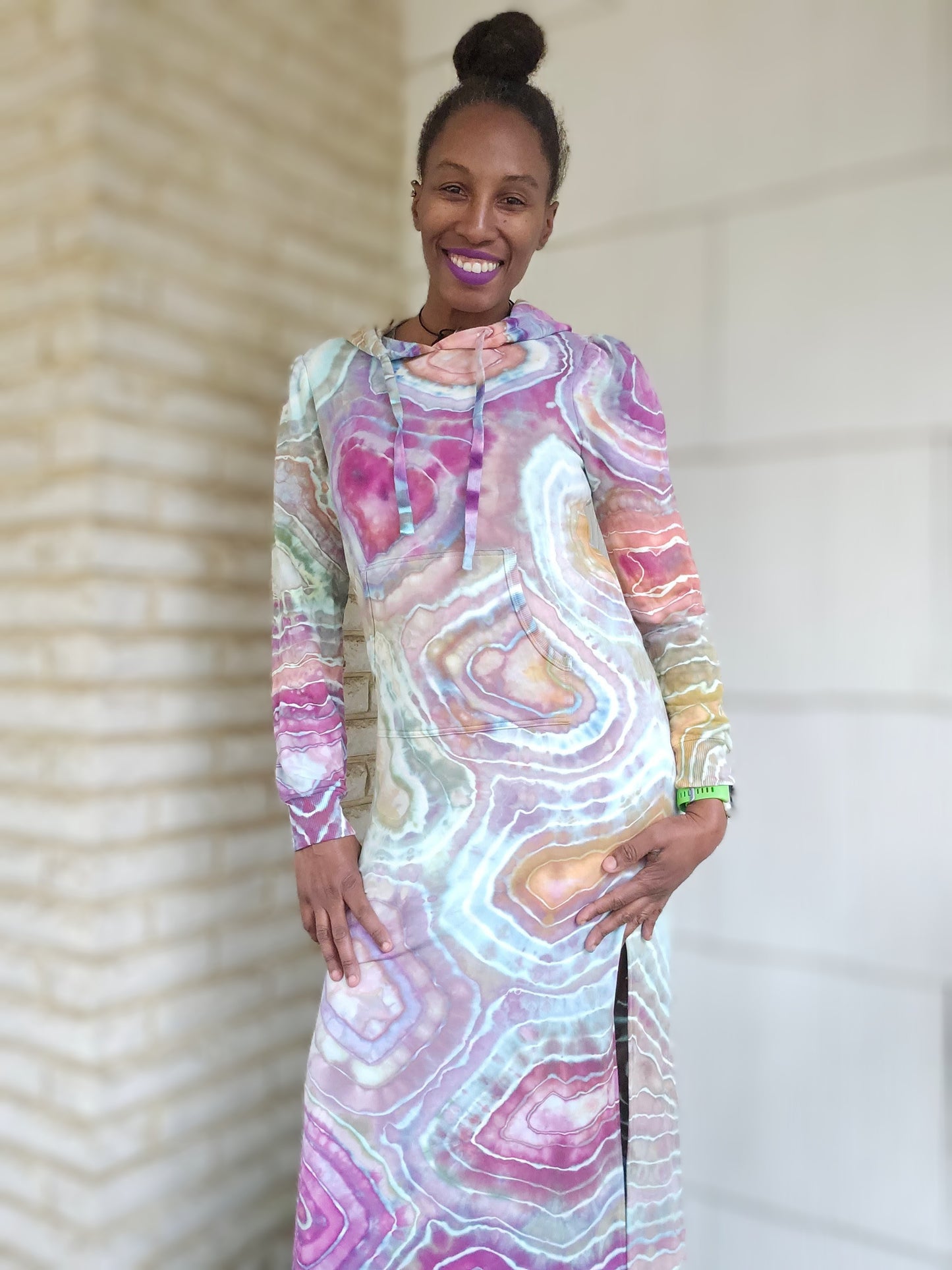 Womens Long Sleeve Hoodie Sweater Dress Small (SEE DESCRIPTION)