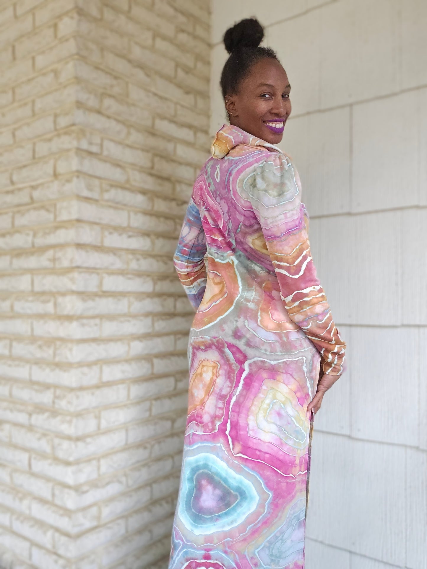Womens Long Sleeve Hoodie Sweater Dress Small (SEE DESCRIPTION)