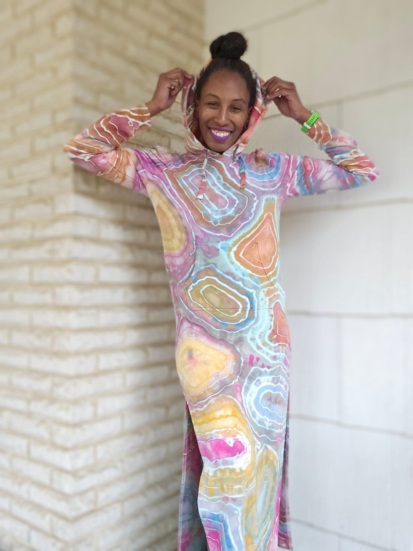 Womens Long Sleeve Hoodie Sweater Dress Small (SEE DESCRIPTION)