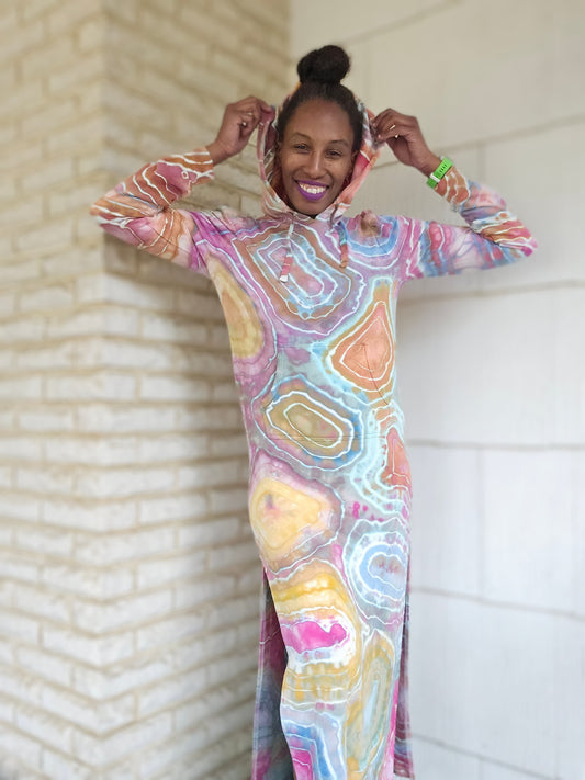 Womens Long Sleeve Hoodie Sweater Dress Small (SEE DESCRIPTION)