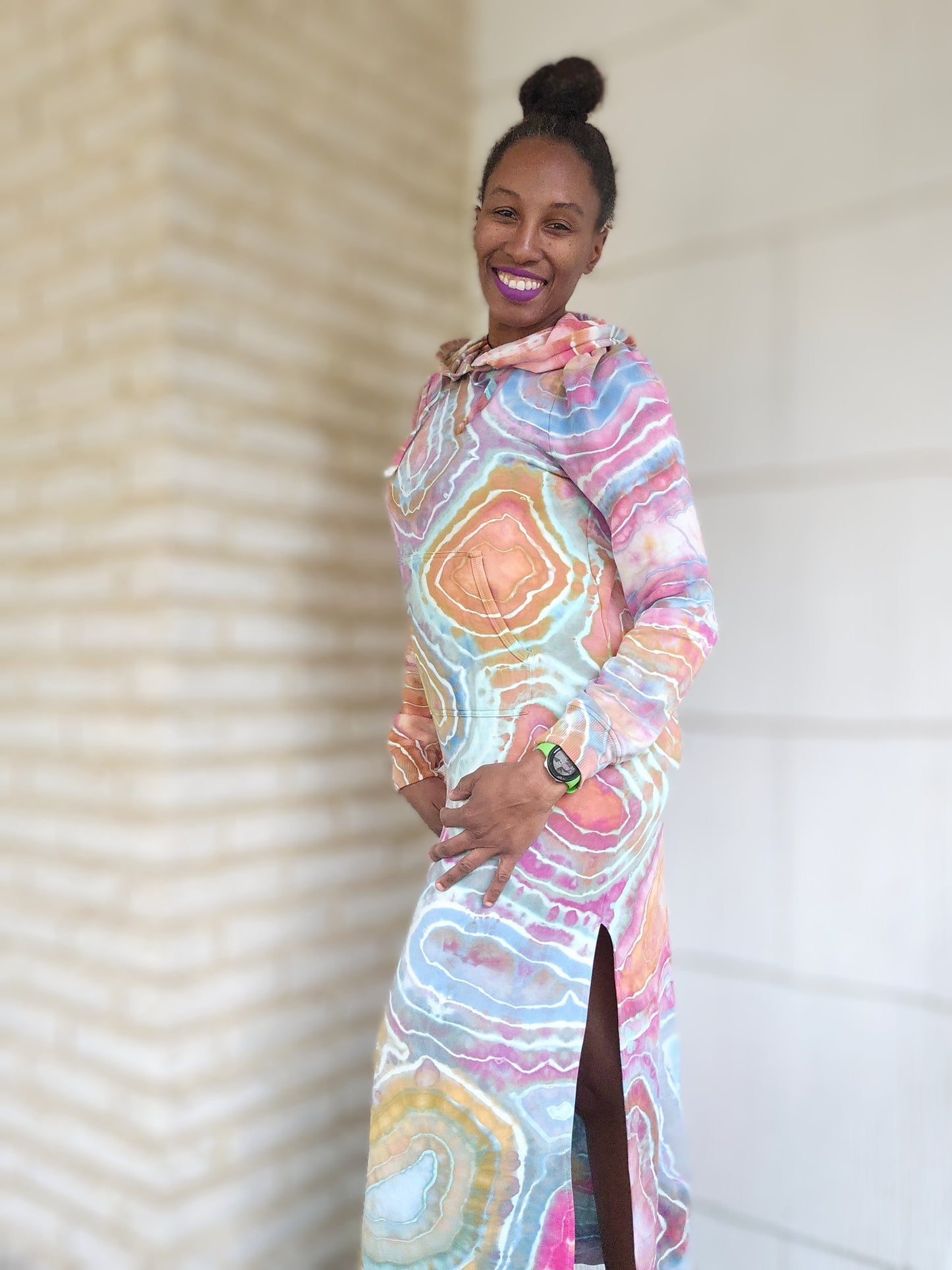 Womens Long Sleeve Hoodie Sweater Dress Small (SEE DESCRIPTION)