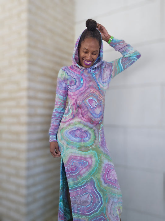 Womens Long Sleeve Hoodie Sweater Dress Small (SEE DESCRIPTION)