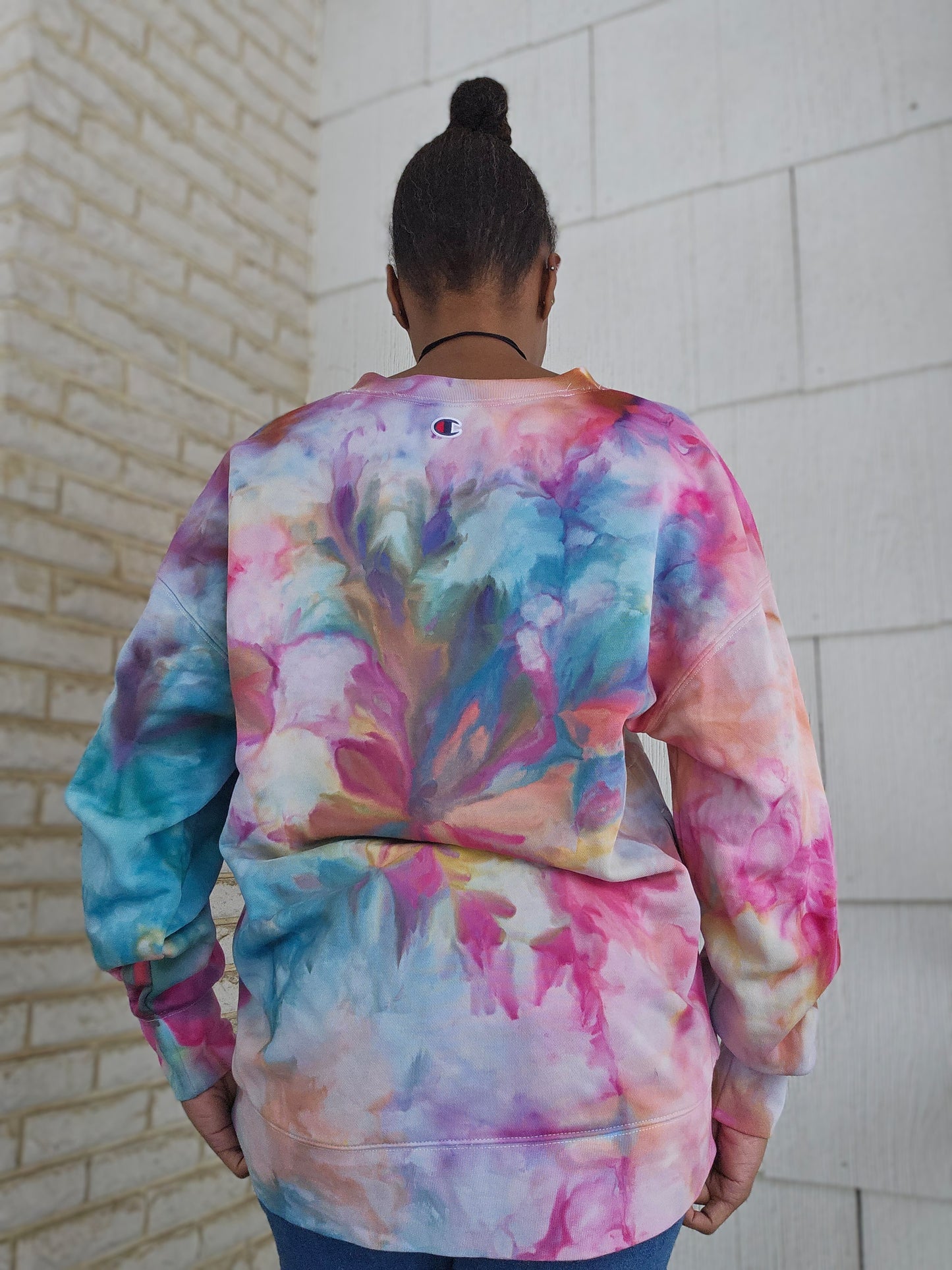 Small Women's Long Sleeve V-Neck French Terry Pullover (PLEASE READ DESCRIPTION)