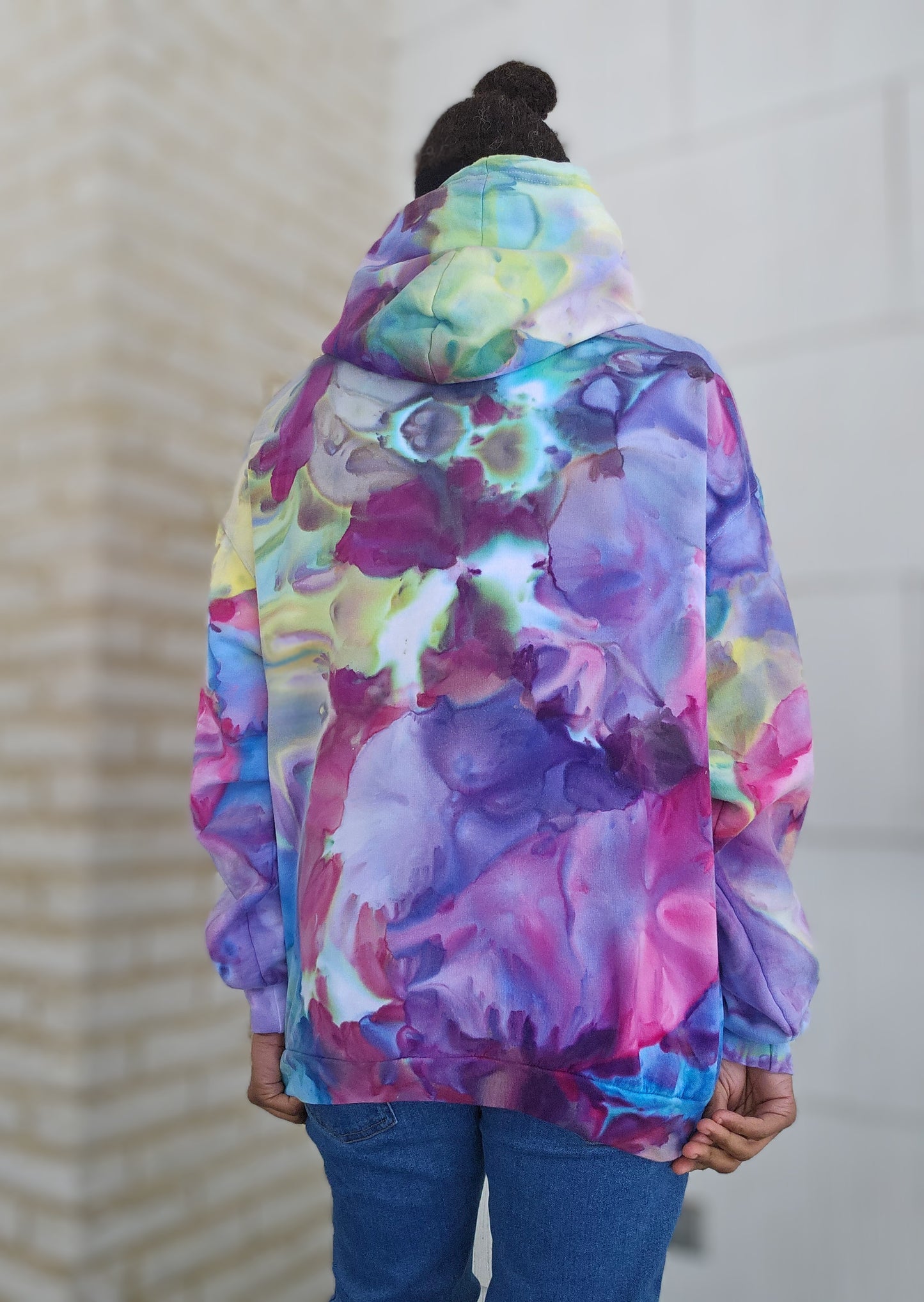 Extra Large Unisex Zipper Hoodie (SEE DESCRIPTION BELOW FOR MEASUREMENTS)