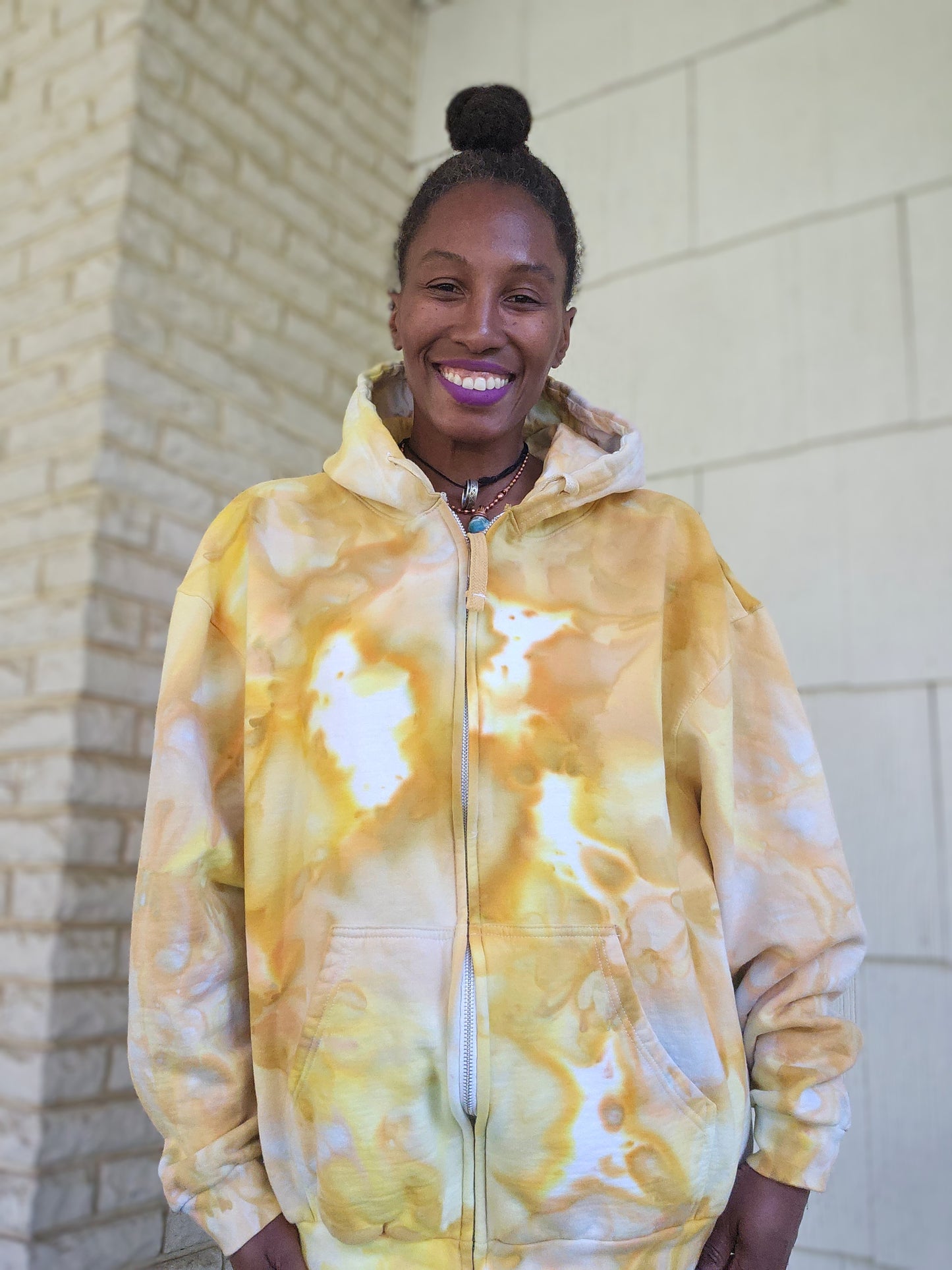 Extra Large Unisex Zipper Hoodie (SEE DESCRIPTION BELOW FOR MEASUREMENTS)