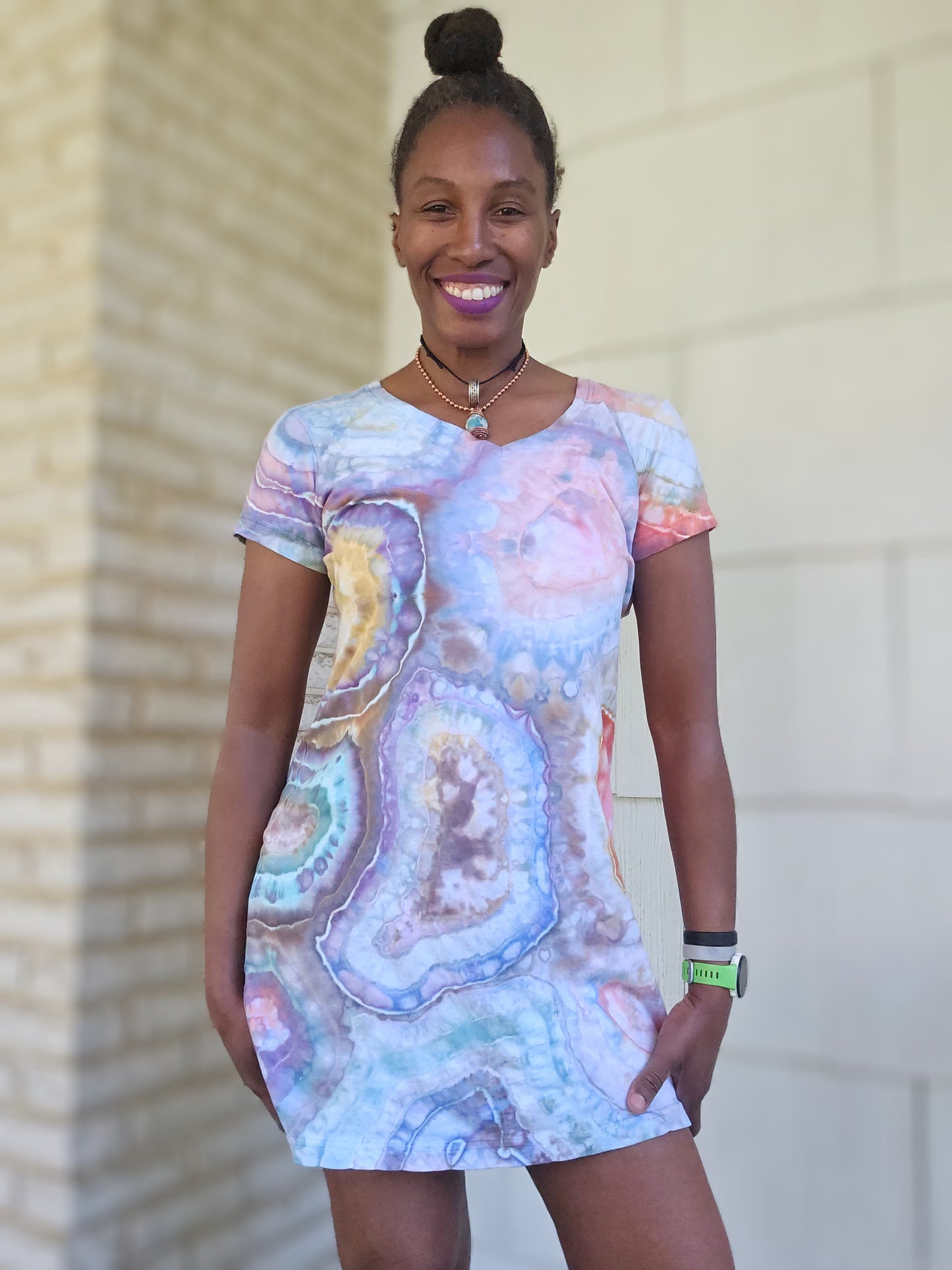 Small/Medium V-Neck Dress *Runs Small* Measurements below