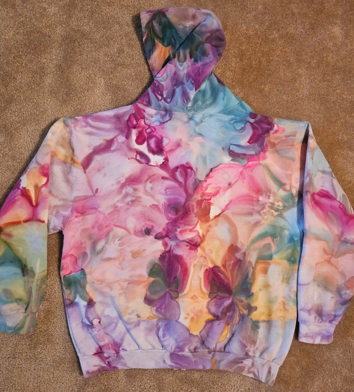 Extra Large Unisex Zipper Hoodie (SEE DESCRIPTION BELOW FOR MEASUREMENTS)