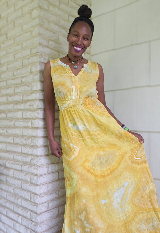 Small Linen Maxi Dress