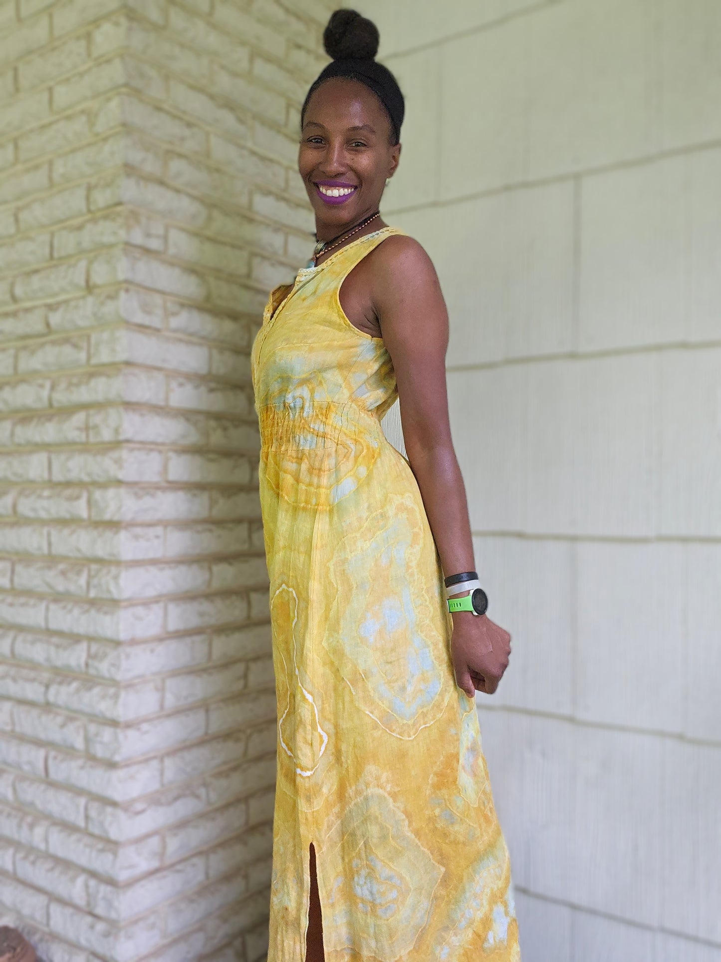 Small Linen Maxi Dress