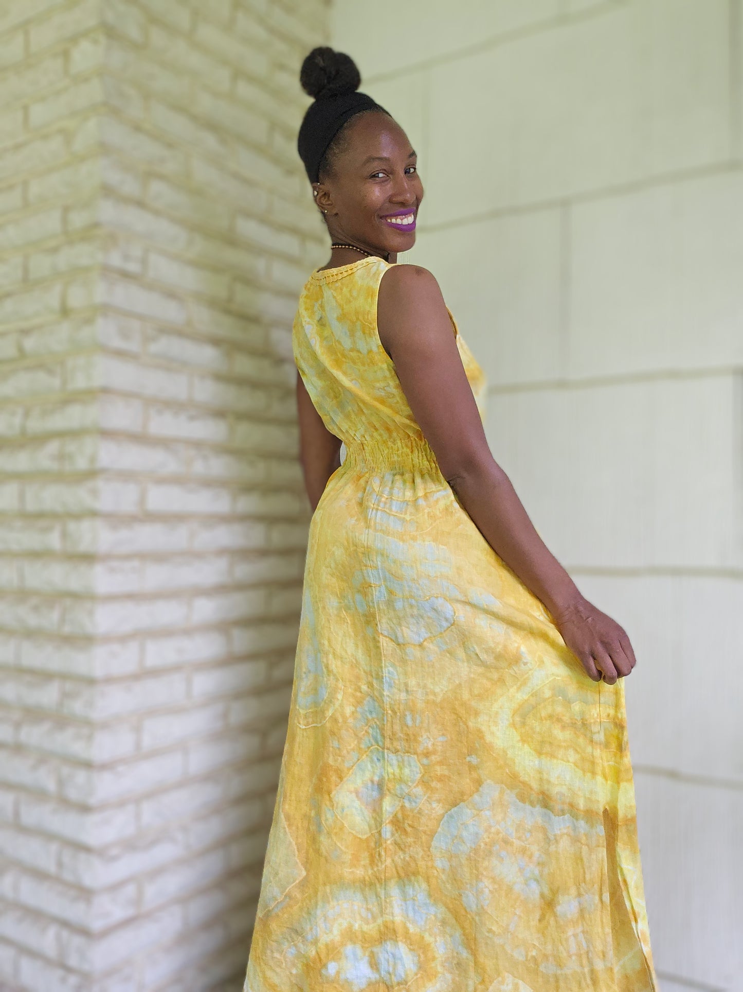 Small Linen Maxi Dress