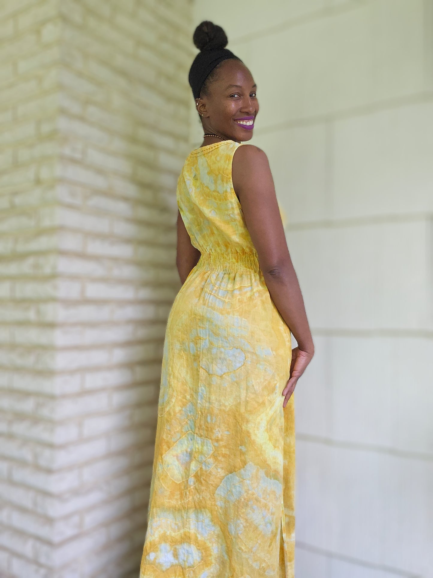 Small Linen Maxi Dress