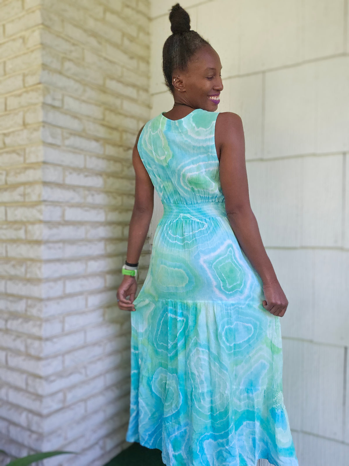 Large Peruvian Cotton Maxi Dress