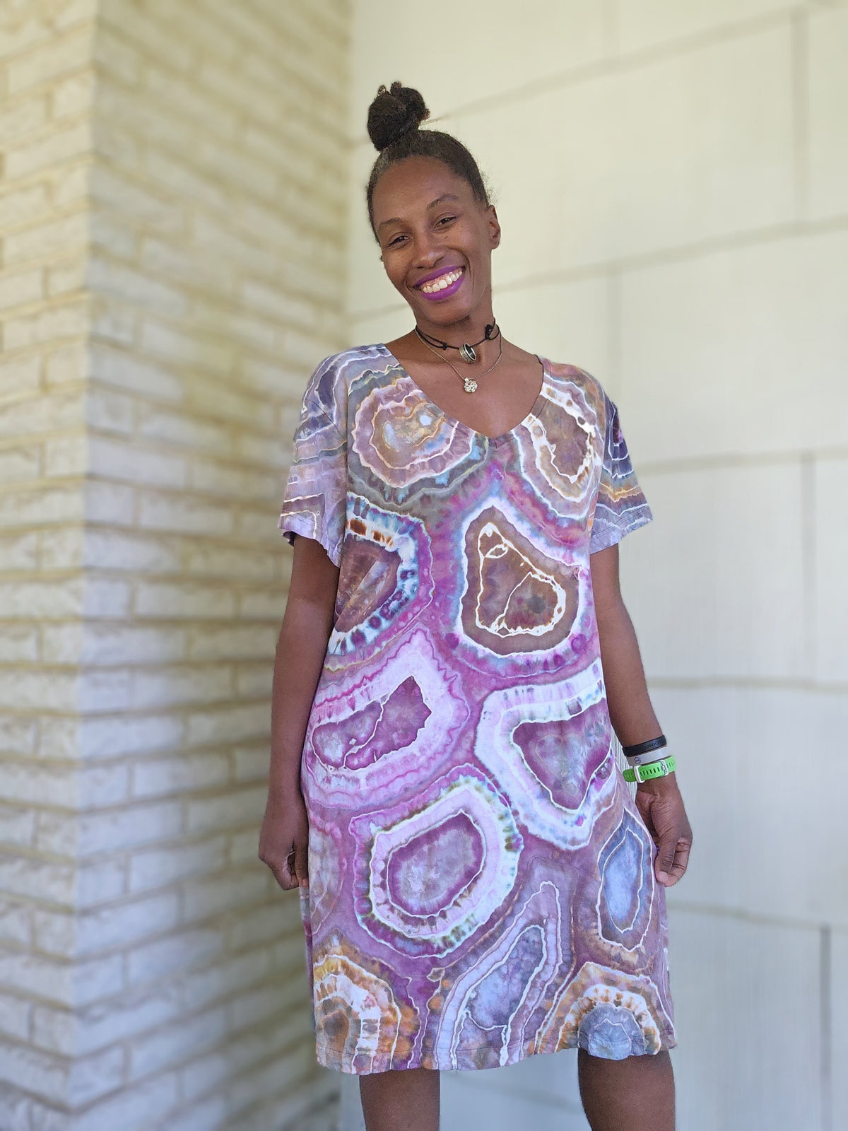 2XL/3XL V-neck Cotton Dress *Runs Small* Measurements below