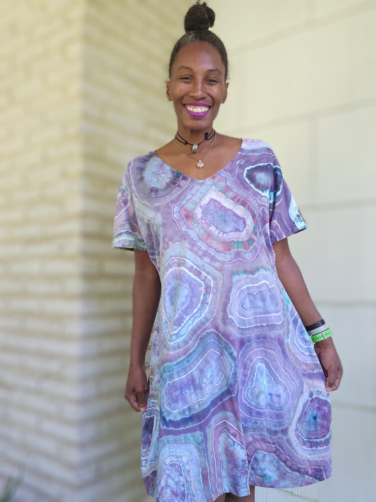 2XL/3XL V-neck Cotton Dress *Runs Small* Measurements below