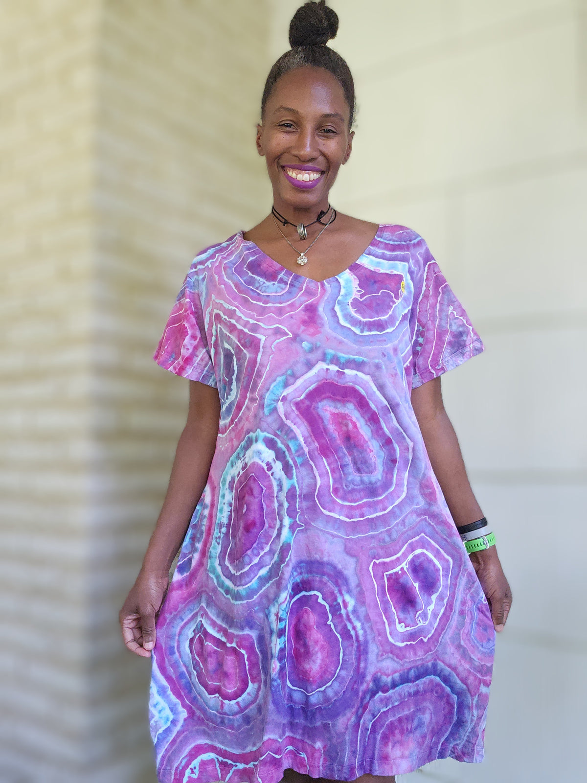 2XL/3XL V-neck Cotton Dress *Runs Small* Measurements below