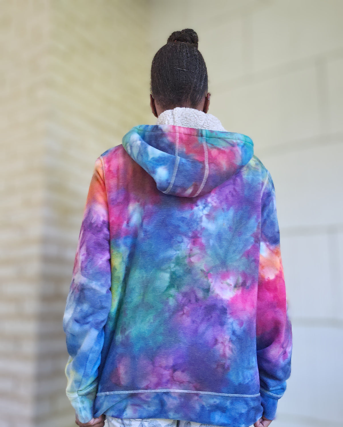 Large Unisex Zipper Sherpa Lined Hoodie (SEE DESCRIPTION BELOW)