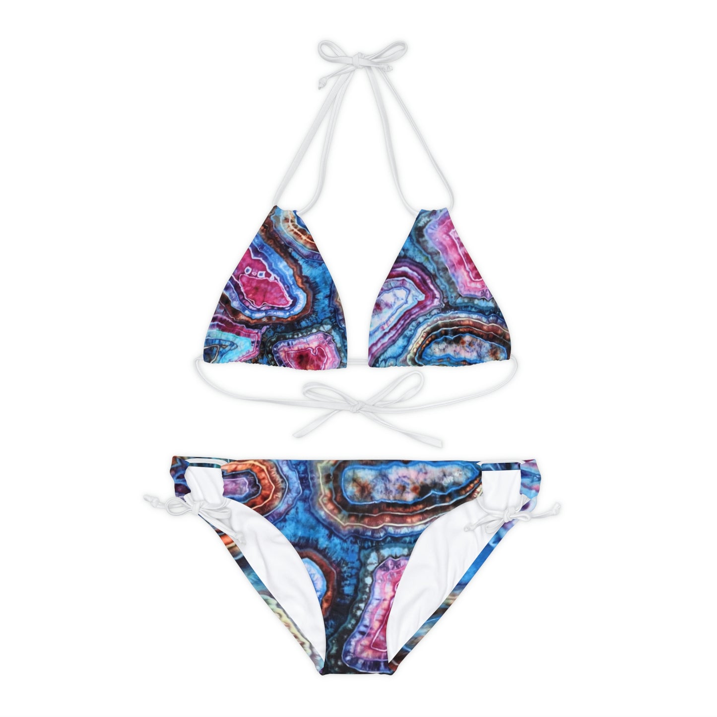 Geode Galaxy Strappy Bikini SET (TOP AND BOTTOM) (Sublimation print)