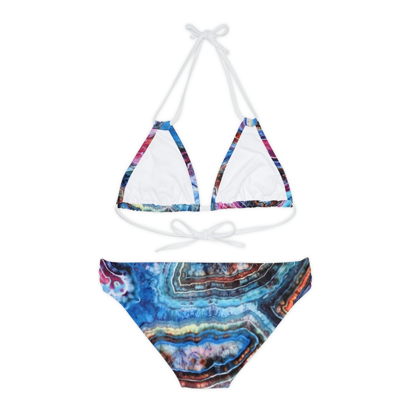 Geode Galaxy Strappy Bikini SET (TOP AND BOTTOM) (Sublimation print)