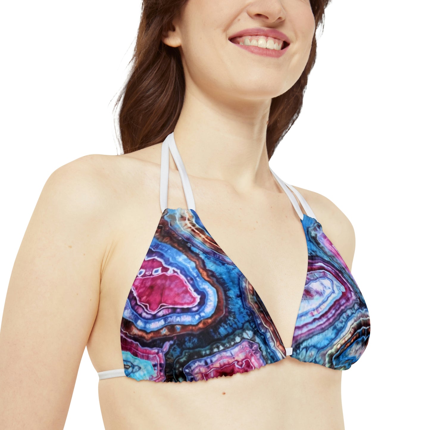 Geode Galaxy Strappy Triangle Bikini Top (ONLY!!!)