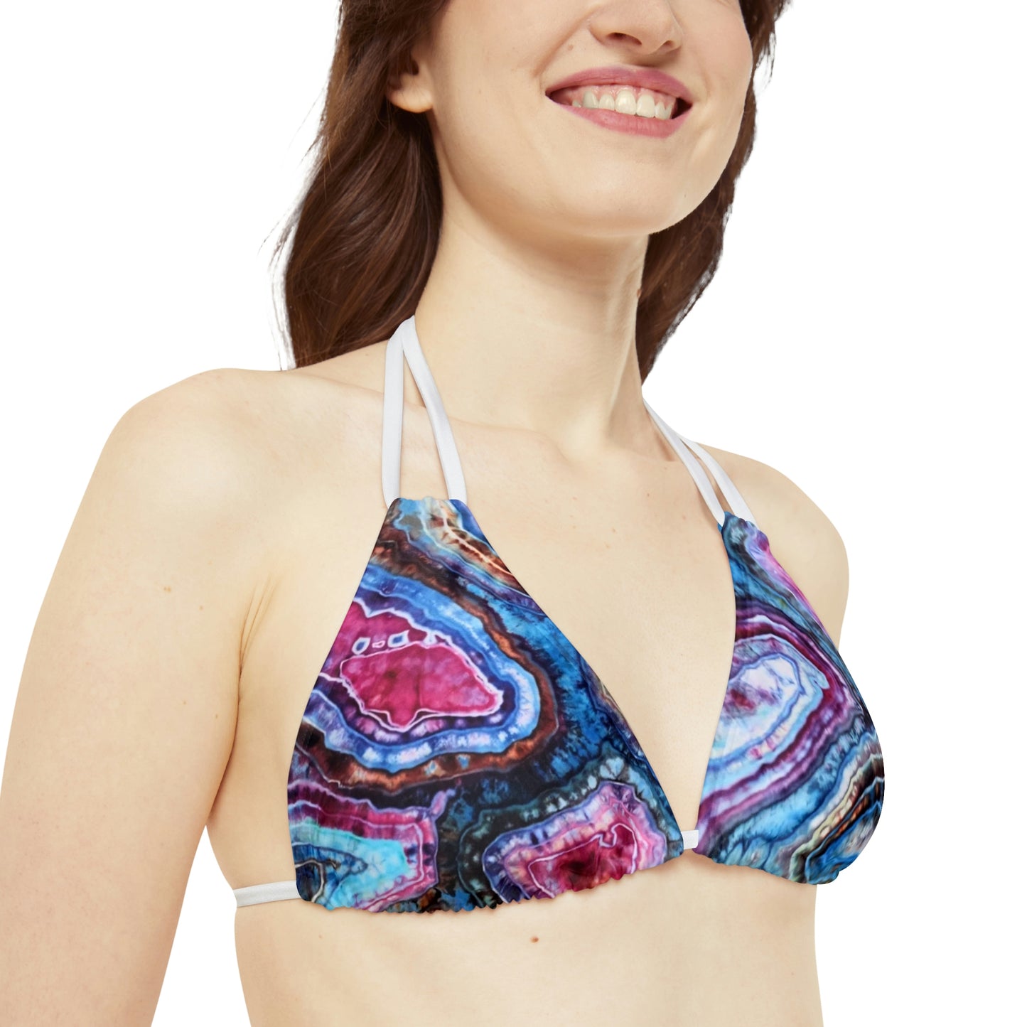 Geode Galaxy Strappy Bikini SET (TOP AND BOTTOM) (Sublimation print)