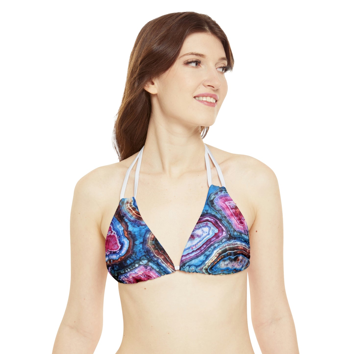 Geode Galaxy Strappy Triangle Bikini Top (ONLY!!!)